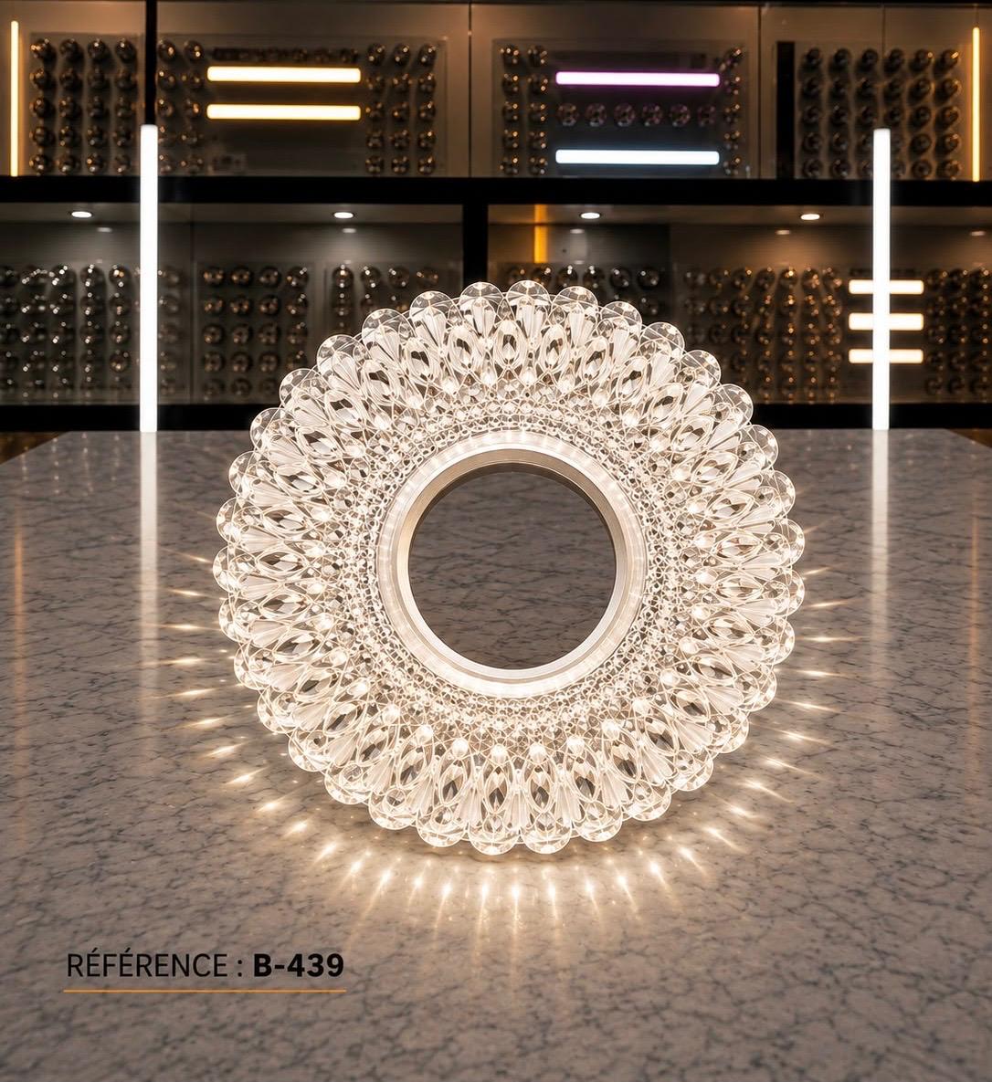 Spot LED décoratif rond – Design pétales